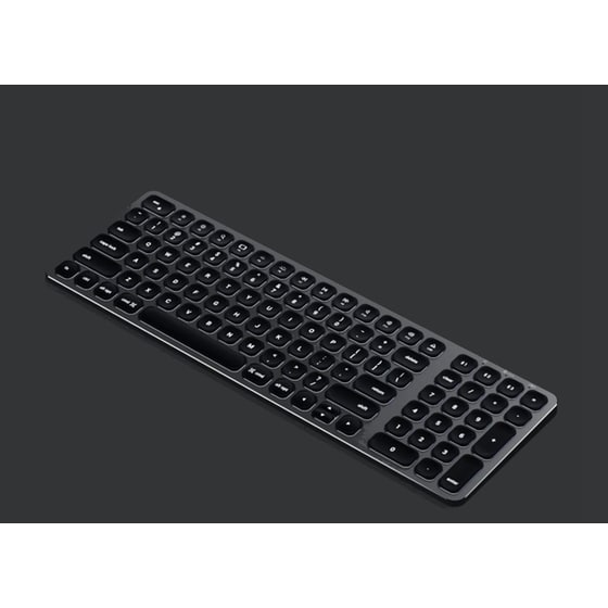 Satechi Compact Backlit Ασύρματο Bluetooth Πληκτρολόγιο Γκρι (US) image 5