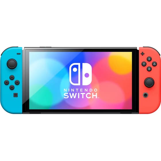 Nintendo Switch OLED Model Neon Blue/Neon Red & The Legend of Zelda: Tears of The Kingdom image 1