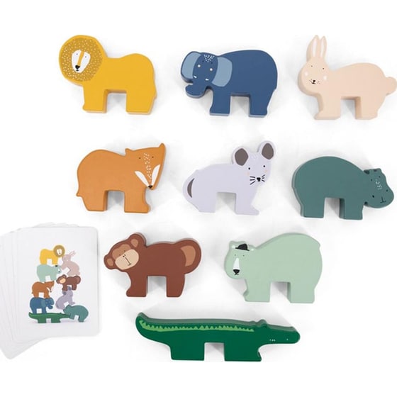 Ξύλινο Παιχνίδι Δραστηριότητας Trixie Animal Stacking Game image 2