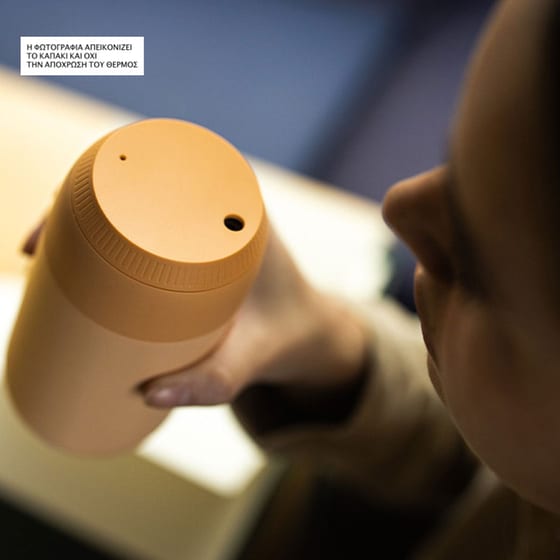 Ποτήρι Θερμός Chilly's Series 2 Cup Peach Orange Φ7.75x14.45 Ανοξείδωτο 500 ml image 1