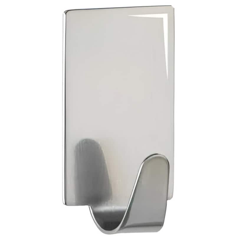 WENKO Κρεμαστράκια Αυτοκόλλητα Wenko Ανοξείδωτο 4Τμχ 1.5x3.4cm - Ασημί