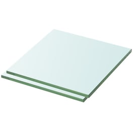 Ράφια Τοίχου VidaXL από Γυαλί 30x0.8x30 cm 2 Tμχ - Διάφανο