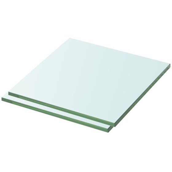 Ράφια Τοίχου VidaXL από Γυαλί 30x0.8x30 cm 2 Tμχ - Διάφανο image 0