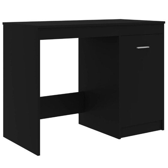 Γραφείο με Συρτάρια VidaXL από Μοριοσανίδα 140x50cm - Μαύρο image 3
