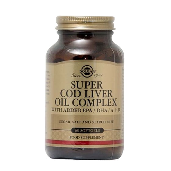 Λιπαρά Οξέα Solgar Super Cod Liver Oil Complex - 60 κάψουλες image 0