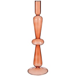 Κηροπήγιο Edelman Megan Orange 1121720 Γυάλινο 9x31cm - Πορτοκαλί