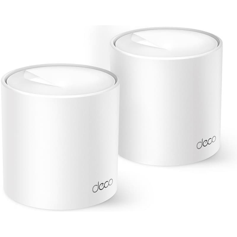 TP-LINK TP-Link Deco X10 AX1500 Whole Home Mesh Wi-Fi 6 Dual Band (2.4 5 GHz) 1201 Mbps 2 pack