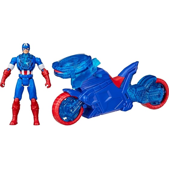 Hasbro Φιγούρα Marvel Avengers Epic World Of Action Captain America Shield-Shot-Shot Cycle με Μοτοσυκλέτα image 2
