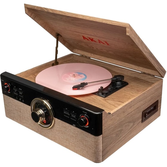 Πικάπ Αkai ATT-300CC Με ενσωματωμένα Ηχεία - Wood image 4