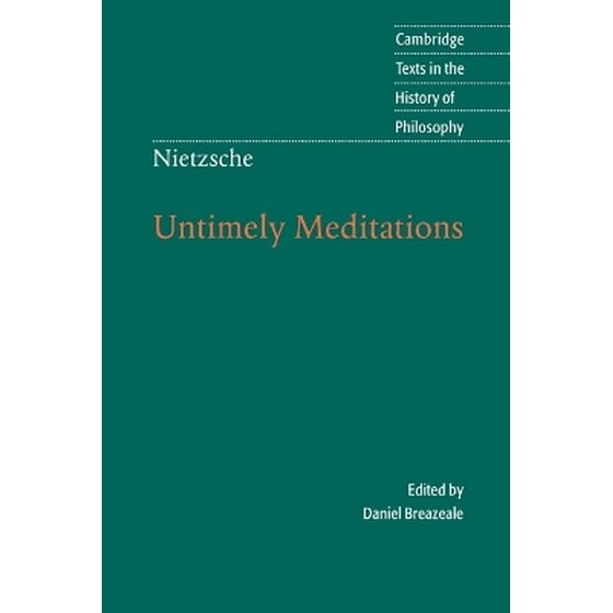 Nietzsche: Untimely Meditations image 0