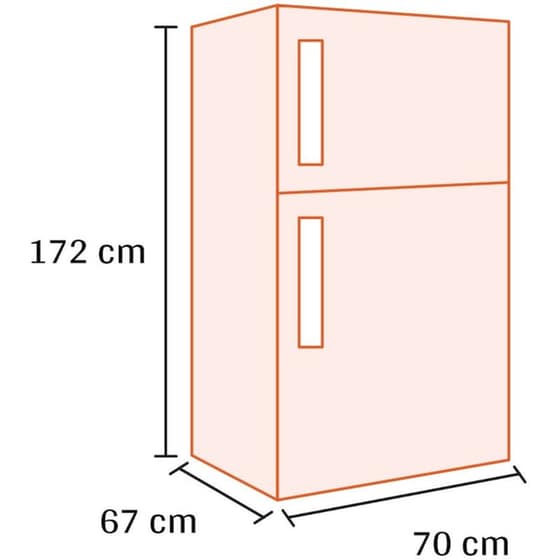 MIDEA MDRT580MTE01E Total No Frost 413 Lt Λευκό Δίπορτο Ψυγείο image 2