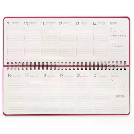 Ημερολόγιο Desk Planner Legami 2026 12Μ Raspberry image 2