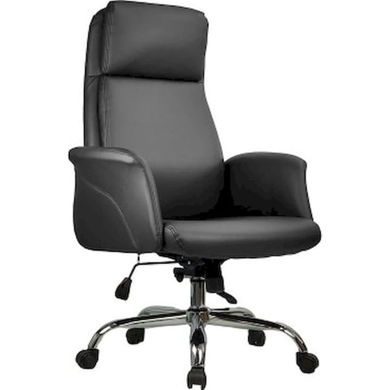 Καρέκλα Γραφείου Διευθυντή 24Mall Dero από Τεχνητό Δέρμα - Μαύρη image 0