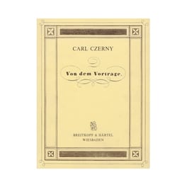 Breitkopf - Hartel Czerny - Von Dem Vortrage (1839) Βιβλίο Για Πιάνο
