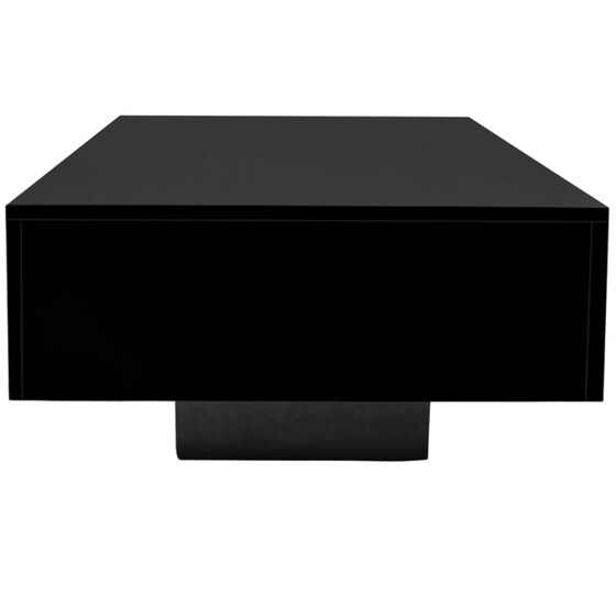 Τραπεζάκι Σαλονιού Vidaxl από Mdf 153x55x31 cm - Μαύρο image 1