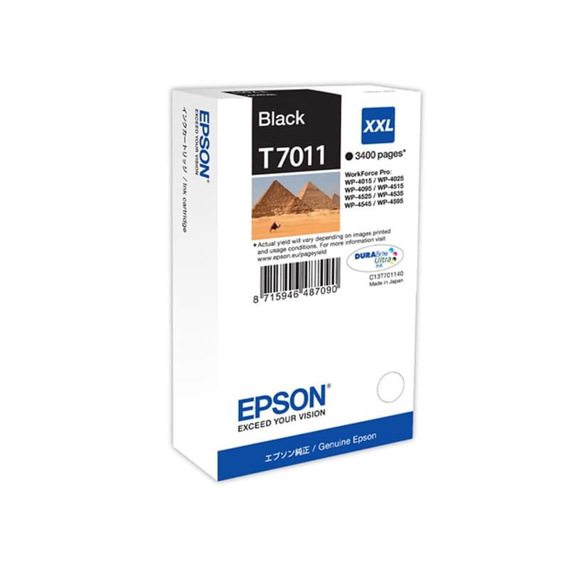 Epson T701140 Μαύρο Μελάνι Εκτυπωτή C13T70114010 EPSON