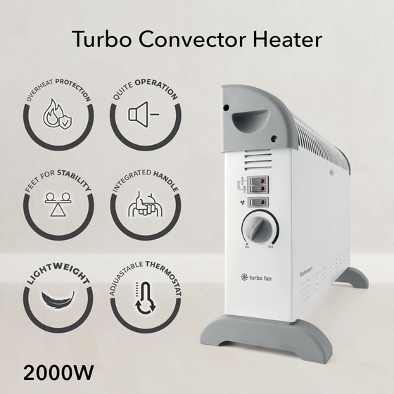 ROHNSON MOD R-084 TURBO 2000W Θερμοπομπός Δαπέδου image 5