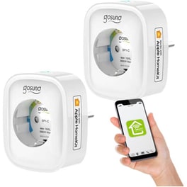 Gosund SP1-H Μονή Εξωτερική Πρίζα Ρεύματος Wi-Fi Λευκή 2 τμχ (SP1-H 2pc) (GOSSP1-H2PCS)
