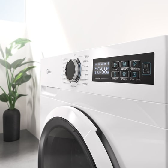 MIDEA MF110W80BA10/W 8 kg 1.400 Στροφές Λευκό Πλυντήριο Ρούχων image 7