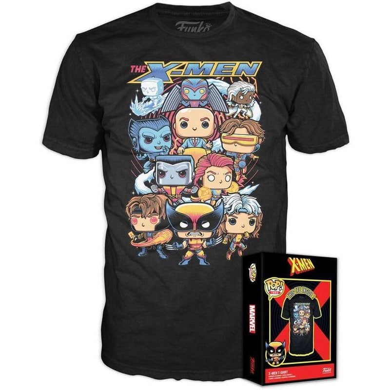 Funko Pop! Boxed Tee: X-men - Group Black T-shirt (m)