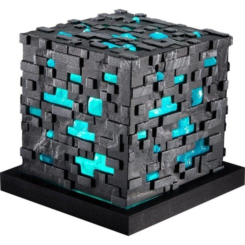 The Noble Collection Minecraft Diamond Ore Illuminating Collector Replica