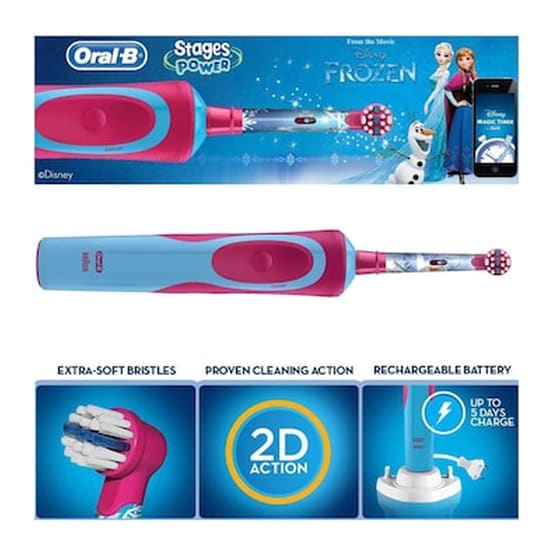 Ηλεκτρική Οδοντόβουρτσα ORAL-B Stages Power Για Παιδιά Disney Frozen 3+ Olb-frzstg-brs image 2