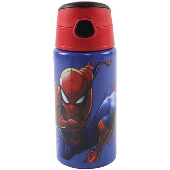 Παγούρι&nbsp;Gim&nbsp;Αλουμινίου&nbsp;με Καλαμάκι&nbsp;Spiderman&nbsp;500ml image 0