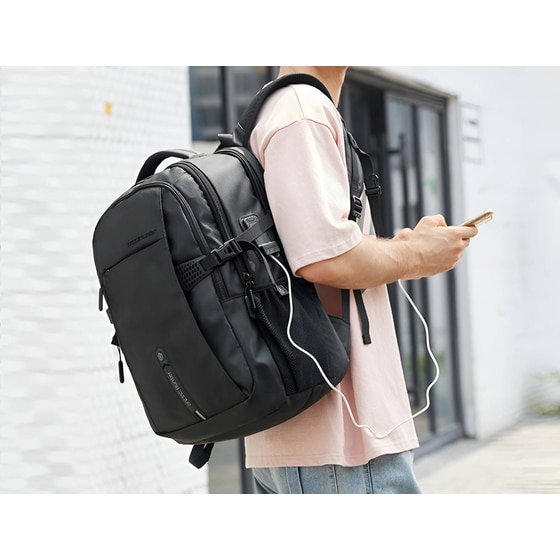 Τσάντα Laptop Arctic Hunter B00388 15.6" Αδιάβροχη - Μαύρο image 6