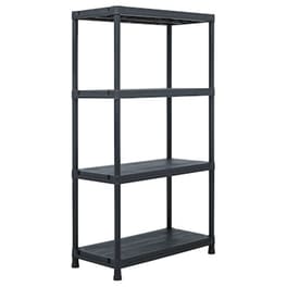 Vidaxl Ραφιέρα Μαύρη 100 Κ. 60 X 30 X 138 Εκ. Πλαστική