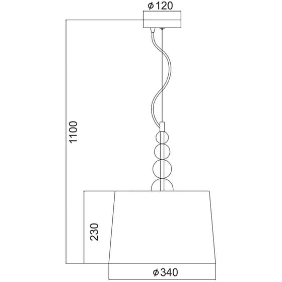 Φωτιστικό Οροφής Μονόφωτο Aca Olivia Μεταλλικό - Λευκό image 1