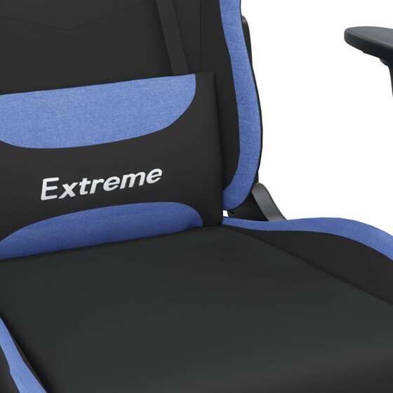 Καρέκλα Gaming VIDAXL 345487 με Υποπόδιο - Μαύρο image 7