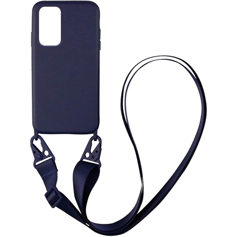 Θήκη Xiaomi Redmi Note 11 4G/Redmi Note 11s - Sonique Armor Σιλικόνη Με Strap Μπλε Σκούρο - Clear