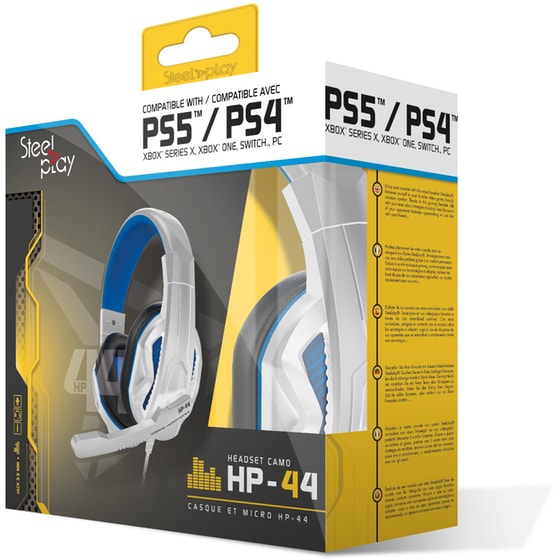 Steelplay HP-44 Gaming Ενσύρματα Ακουστικά 3.5mm/USB - Λευκά image 1