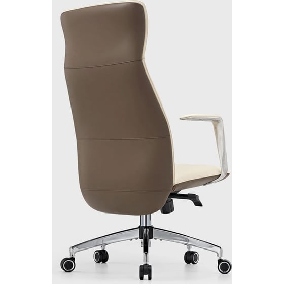 Καρέκλα Γραφείου Εργονομική Eureka Ergonomic ERK-OC08-OW από Δερματίνη - Λευκή image 3