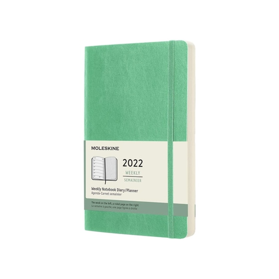 Ημερολόγιο Moleskine 2022 12M Εβδομαδιαίο Large Soft Πράσινο image 0