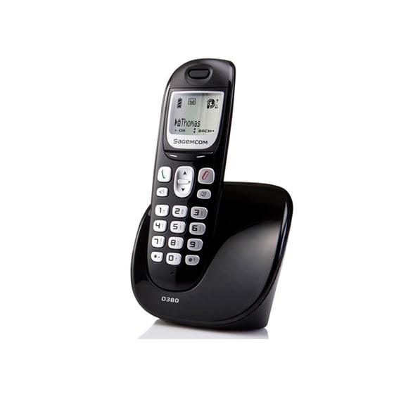 Ασύρματο Τηλέφωνο Sagem D380 Eco Μαύρο image 0