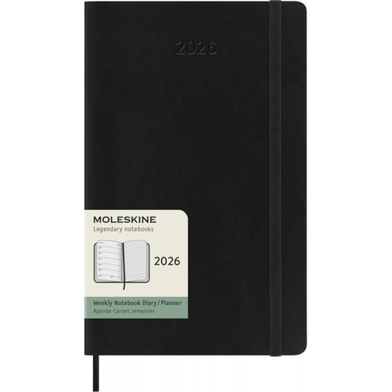 Ημερολόγιο Εβδομαδιαίο Moleskine 2026 12Μ Large Black Soft image 0