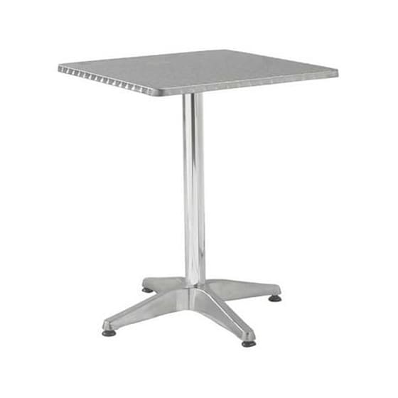 Τραπεζάκι Σαλονιού Woodwell από Αλουμίνιο 60x60x70cm - Ασημί image 0