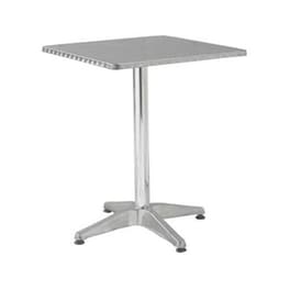 Τραπεζάκι Σαλονιού Woodwell από Αλουμίνιο 60x60x70cm - Ασημί