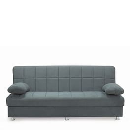 Τριθέσιος Καναπές Κρεβάτι Esmarket Laura II 190x75cm - Γκρι