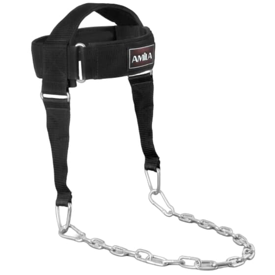 Ζώνη Κεφαλιού Amila Power Neck 83280 One Size Νεοπρένιο με Μαξιλαράκι - Μαύρο image 0