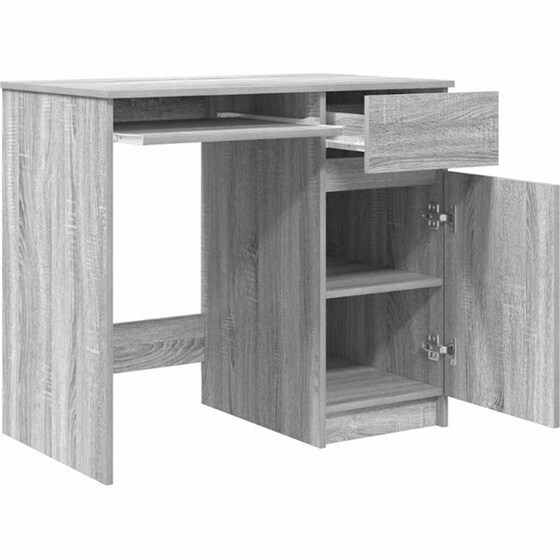 Γραφείο VidaXL από Επεξεργασμένο Ξύλο 86x49x76 cm - Γκρι Sonoma image 4