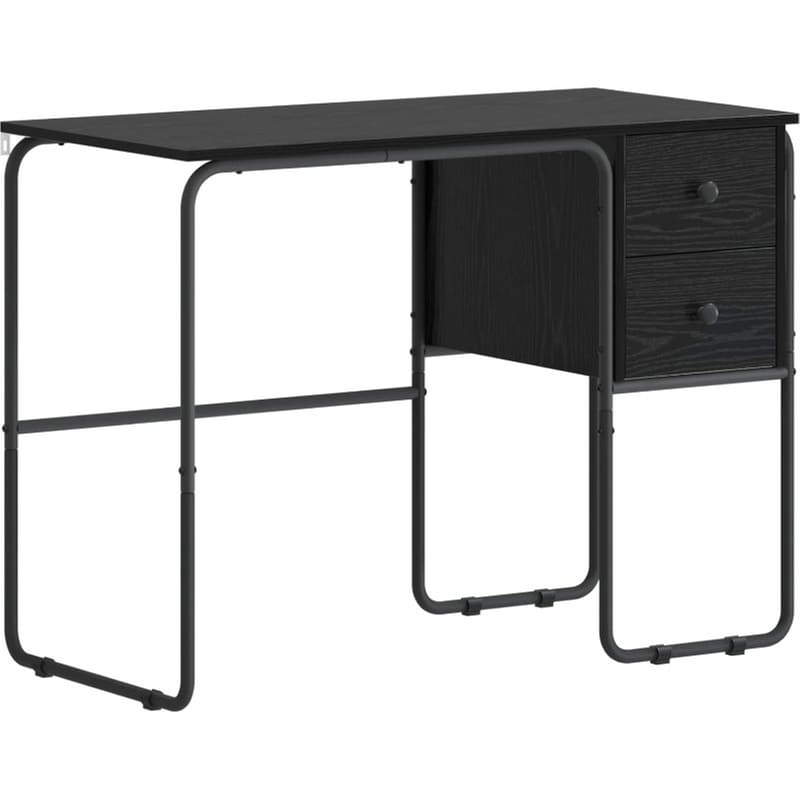 Γραφείο VidaXL με Αποθηκευτικό Χώρο 100x50x75 cm - Μαύρη Δρυς