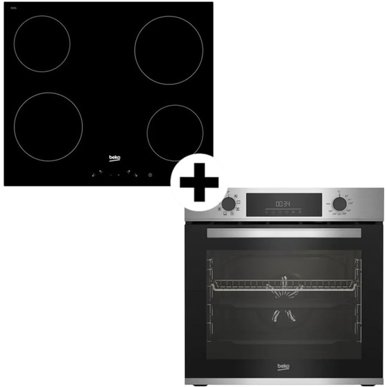 ΒΕΚΟ BBIM12300XD & HIC 64400 E 72 Lt Εντοιχιζόμενο Σετ Φούρνος και Εστία image 0