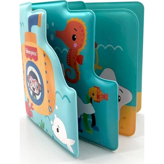 Fisher-Price Βιβλιαράκι Μπάνιου με Κηρομπογιές Colour Change Bath Book image 1