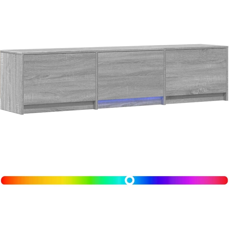 Έπιπλο Τηλεόρασης VidaXL με LED 165 x 34 x 40 cm - Γκρι Sonoma