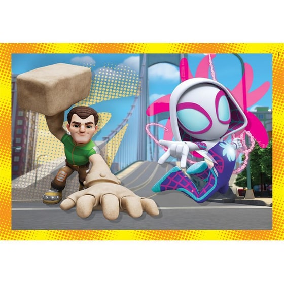 Παιδικό Παζλ Clementoni 4 in 1 Super Color Marvel Spidey Και Οι Απίθανοι Φίλοι Του (12/16/20/24 Κομμάτια) image 4