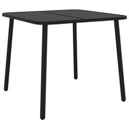 Τραπέζι Εξωτερικού Χώρου VidaXL από Ατσάλι 80x80x71 cm - Ανθρακί