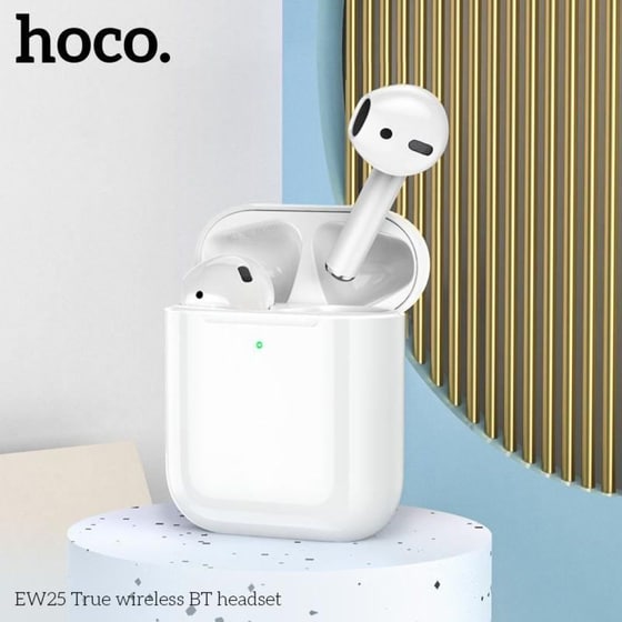 Ακουστικά Bluetooth Hoco EW25 με Θήκη Φόρτισης - Λευκά image 6