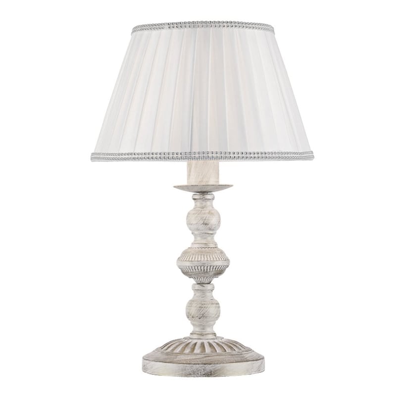 Πορτατίφ Aca Dijon Dl7611t Μεταλλικό 25.5x25.5x47 cm - Εκρού/Λευκό ACA DECOR